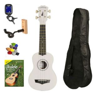 Arrow PB10 WH white - ukulele sopranowe zestaw