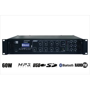 RH SOUND ST-2060BC/MP3+FM+BT + 2x BS-1040TS/W - Zestaw Nagłośnienia naściennego