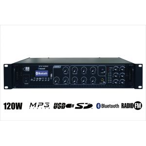 RH SOUND ST-2120BC/MP3+FM+BT + 10x SA3-55Q - Zestaw Nagłośnienia naściennego