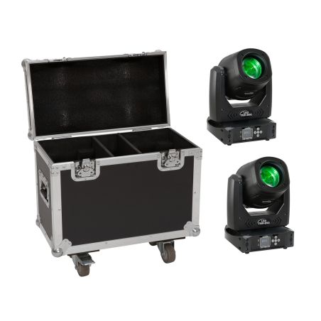 EUROLITE Set 2x LED TMH-B90 + Case with wheels