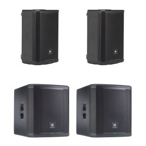 JBL 2x PRX 908 + 2x PRX 918 XLF - zestaw nagłośnieniowy