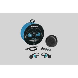 Shure AONIC 215 TW2 - Bezprzewodowe Słuchawki Douszne (BLUE))