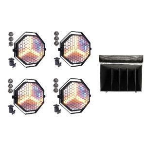 EVOLIGHTS 4x LUMENO - zestaw oświetleniowy + case