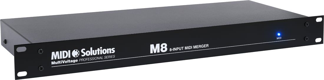 MIDI Solutions- M8-input MIDI Merger - Sumator MIDI