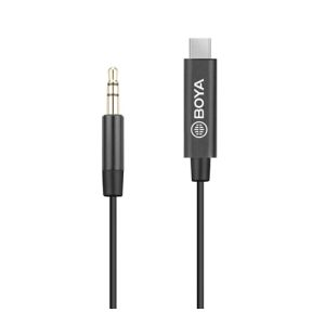 BOYA BY-K2 - Przewód Męski Jack 3,5mm Na Męski USB typ C