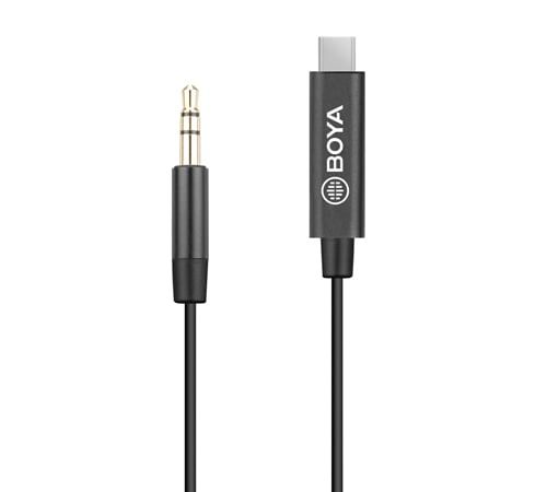 BOYA BY-K2 - Przewód Męski Jack 3,5mm Na Męski USB typ C