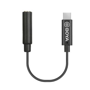 BOYA BY-K4 - Przewód Żeński Jack 3,5mm na Męski USB typ C