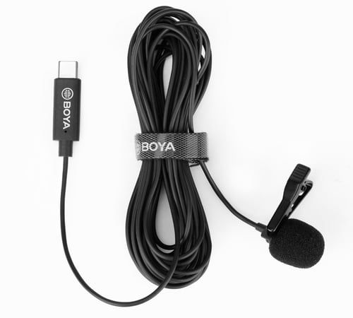 BOYA BY-M3 - mikrofon krawatowy ze złączem USB-C