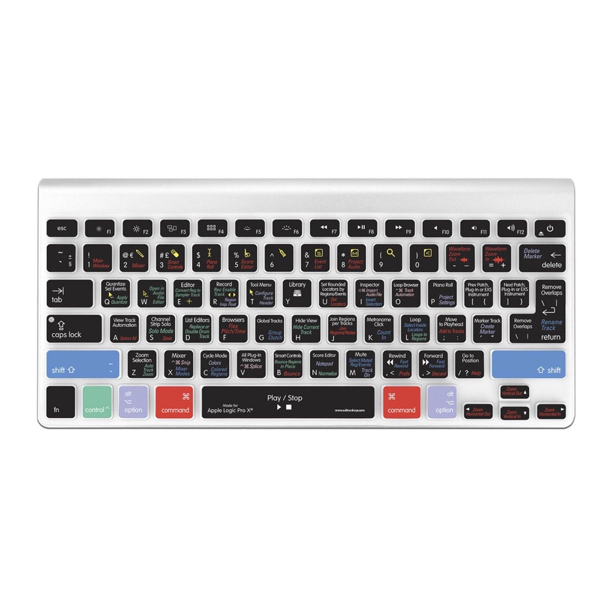 EditorsKeys - Logic Pro Keyboard Covers (for iMac Wireless keyboard 2008-2015)