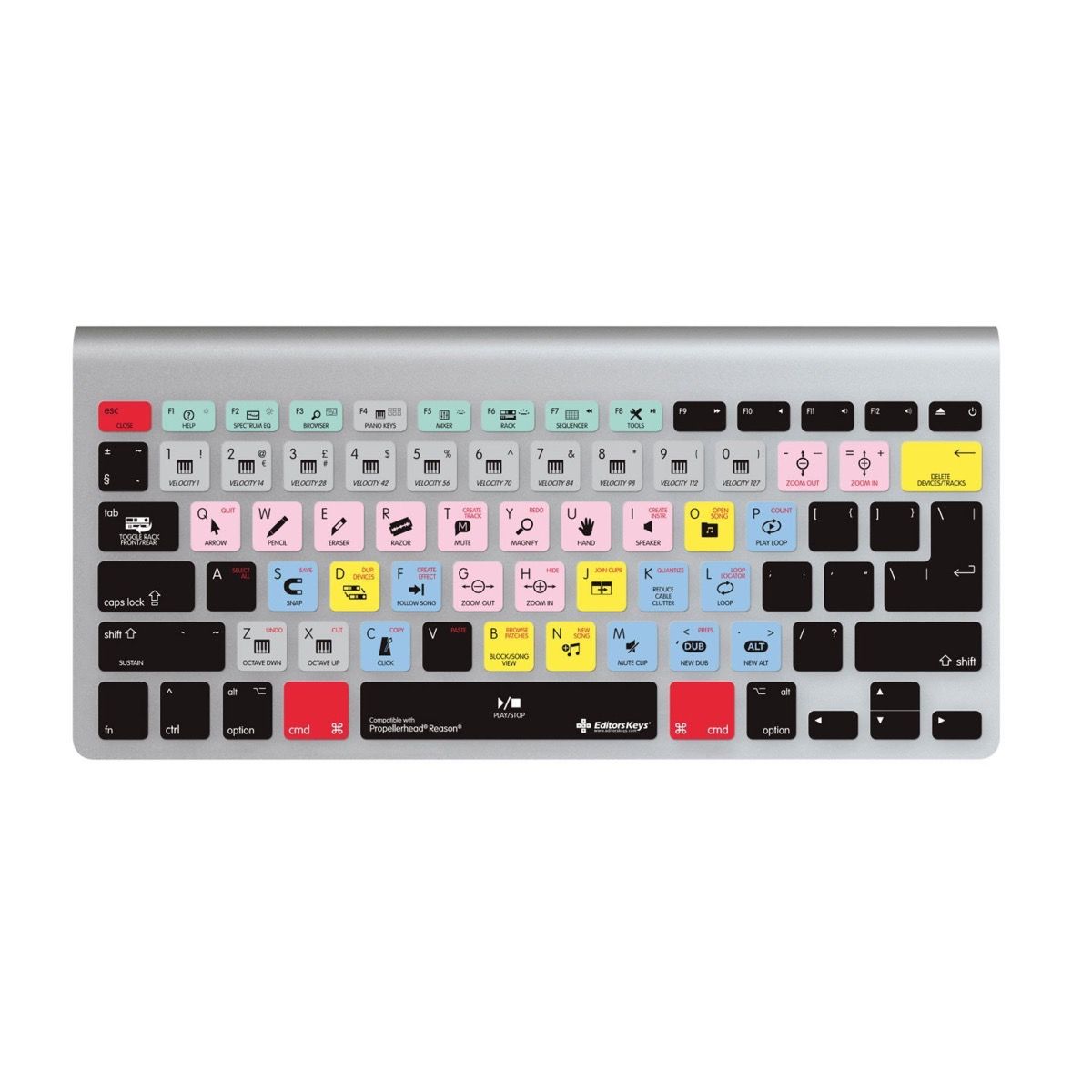 EditorsKeys - Reason Keyboard Covers (for iMac Wireless keyboard 2008-2015)