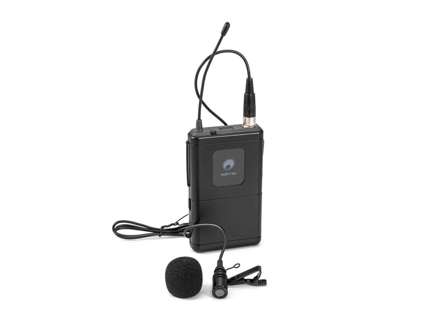 OMNITRONIC PORTY-8A Bodypack + Lavalier Microphone 863.1 MHz - Zestaw Nadajnika I Mikrofonu Krawatowego