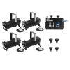 EUROLITE Zestaw 4x PAR-20 Spot bk dim2warm + EDX-4 DMX RDM LED Dimmer pack