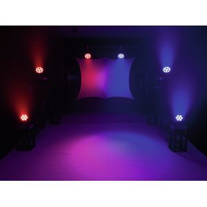 EUROLITE LED 7C-7 Silent Slim Spot - Reflektor LED PAR