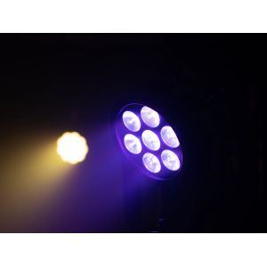 EUROLITE LED 4C-7 Silent Slim Spot - Reflektor LED PAR