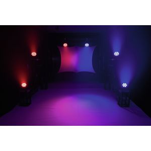 EUROLITE LED 4C-12 Silent Slim Spot - Reflektor LED PAR