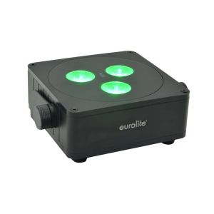 EUROLITE Zestaw 4x AKKU IP Flat Light 3 bk + Mięka Torba