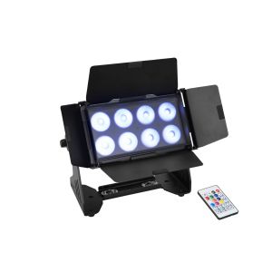 EUROLITE Multiflood IP 8x10W RGBW Wash CRMX - Naświetlacz LED