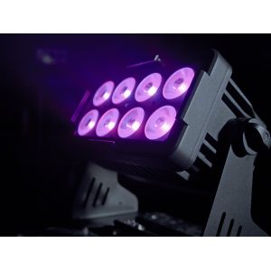 EUROLITE Multiflood IP 8x10W RGBW Wash CRMX - Naświetlacz LED