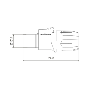 Roxtone RAC3FCO - Wtyk zasilania power-out