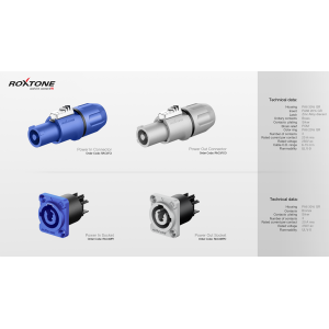 Roxtone RAC3FCO - Wtyk zasilania power-out