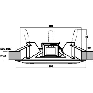 Monacor EDL-606 - głośnik sufitowy