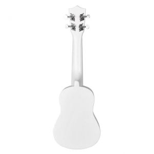 NN UK 01 WHITE ukulele sopranowe białe pokrowiec