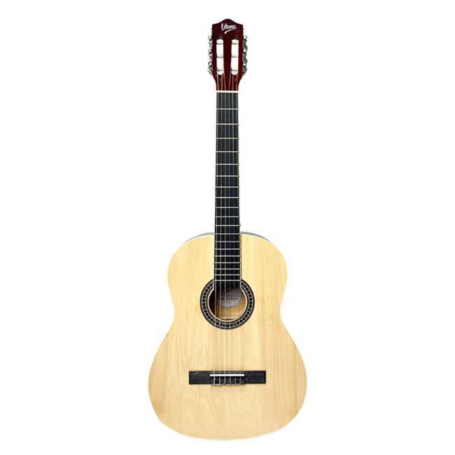 V-TONE CG TWO NT gitara klasyczna 4/4 naturalne drewno do nauki dla początkujących zestaw