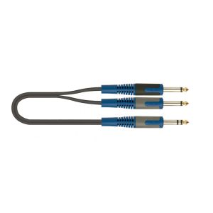 QUIK LOK RKSA100-2 - kabel Jack Stereo 6.3 2 x Jack Mono 6.3 (2m)