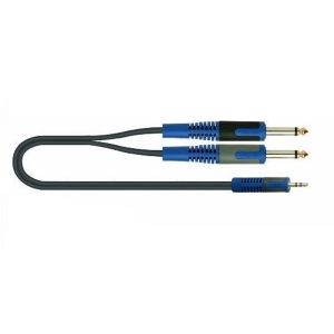 QUIK LOK RKSA140-2 - Kabel MINI JACK STEREO - 2 X JACK MONO (2m)