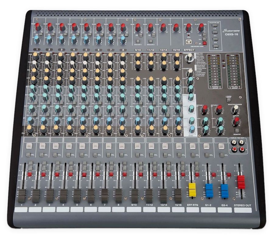 STUDIOMASTER C6XS-16 16 Channel Mixer with DSP/USB - Mikser analogowy