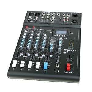 STUDIOMASTER CLUB XS6 2 MIC 2 ST Channels INC DSP  USB/MP3 PLAYER(FOOTSWITCH) - Mikser analogowy