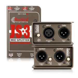 RADIAL JS3 - Pasywny Splitter Mikrofonowy