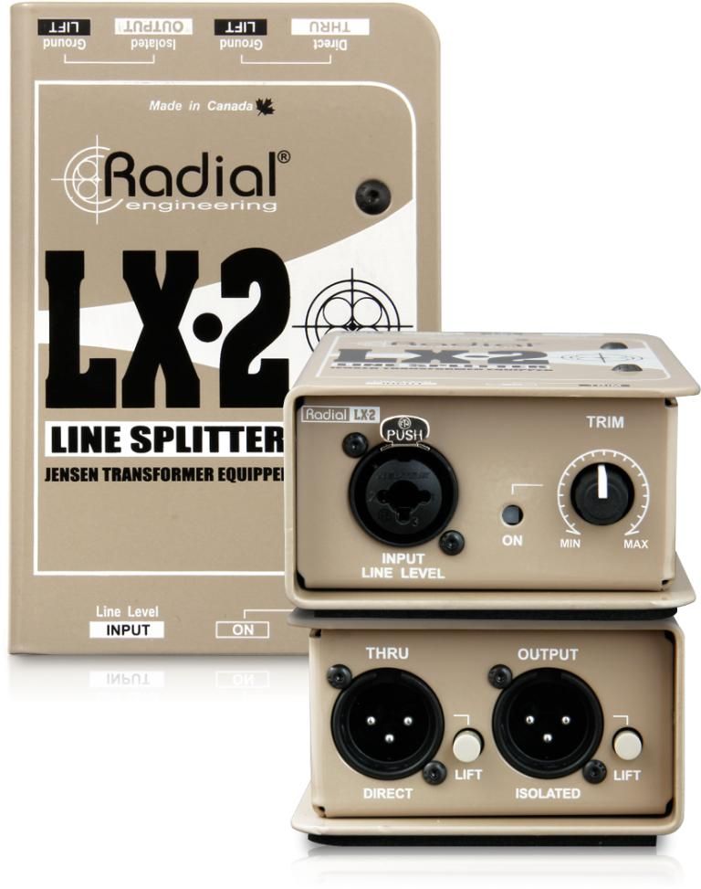 RADIAL LX2 - Splitter Sygnałów