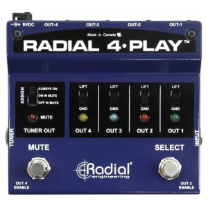 RADIAL 4-Play - Di-box MULTI-OUTPUT dla klawiszy