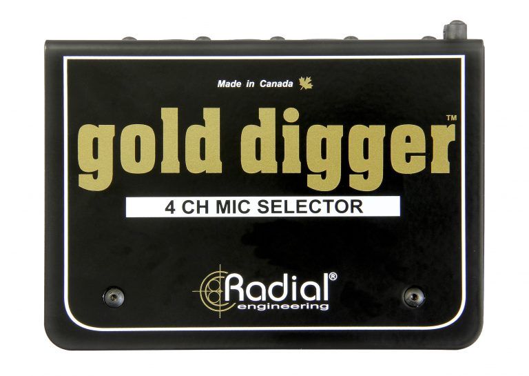 RADIAL Gold Digger - Mikser dla 4 Mikrofonów