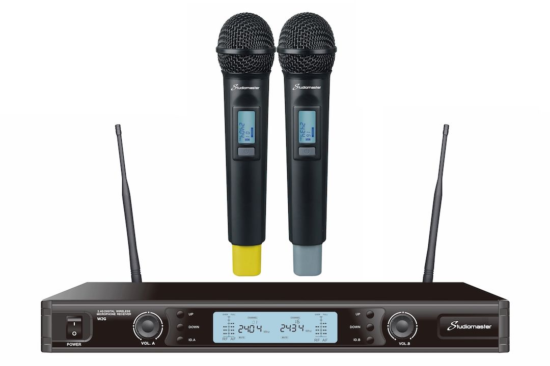 STUDIOMASTER W2G 2.4GHZ Dual Handheld Wireless Microphone - Mikrofonowy System Bezprzewodowy