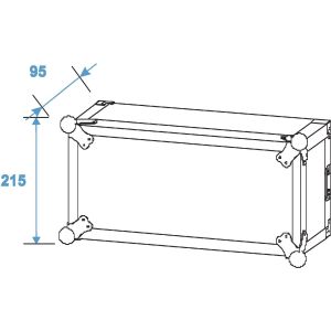 ROADINGER Amplifier Rack PR-2, 4U Skrzynia Transportowa RACK