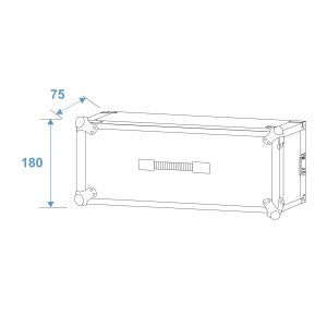 ROADINGER Effect Rack CO DD, 3U Skrzynia Transportowa RACK