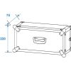 ROADINGER Effect Rack CO DD, 4U Skrzynia Transportowa RACK