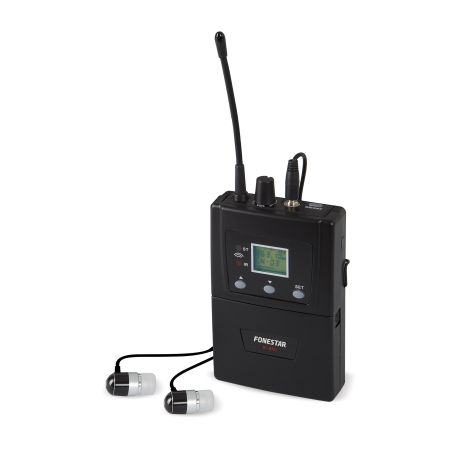 FONESTAR UHF in ear monitor belt-pack wireless receiver RI-840-512