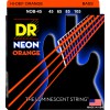 DR NEON Hi-Def Orange - struny do gitary basowej, 4-String, Medium, .045-.105