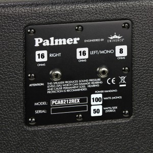 Palmer MI CAB 212 REX - Kolumna gitarowa 2 x 12 z głośnikami Eminence Cannabis Rex, 8/16 Ω  