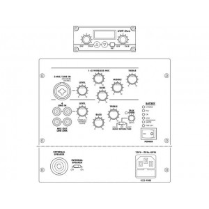 Monacor TXA-604/SW - Przenośny system wzmacniający